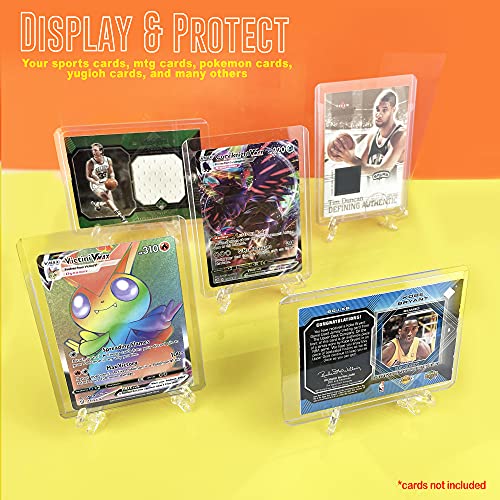 50 Toploader and 20 Stand Bundle, Designed for Perfect Trading Card Display and Protection Including Sports Cards, MTG, Yugioh, Pokemon and Other Standard Sized Cards. | The Storepaperoomates Retail Market - Fast Affordable Shopping