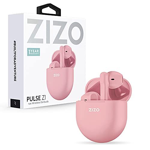 Zizo Pulse Z1 True Wireless Earbuds with Charging Case – Pink
