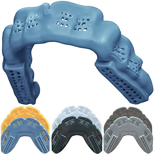 Bulletproof with Kevlar: World’s Most Breathable, Comfortable Mouthguard is 3X Stronger! Thinnest Mouth Guard Sports Football Lacrosse Wrestling Hockey Men Women Girls Kids Youth Adult Boxing MMA etc