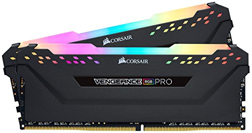 CORSAIR Vengeance RGB PRO 32GB (2x16GB) DDR4 3600 (PC4-28800) C14 AMD Optimized Memory – Black
