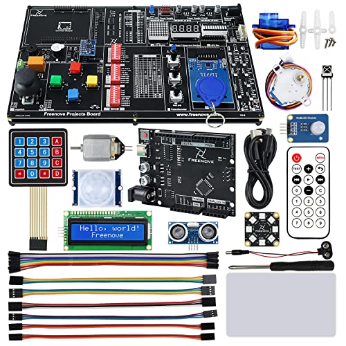 Freenove Projects Kit with Control Board V4 (Compatible with Arduino IDE), 238-Page Detailed Tutorials, 46 Projects, No Soldering, Simple Wiring