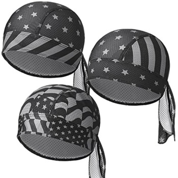 Chuangdi 3-Piece Suction Cap Quick-Drying Men’s and Women’s Pirate Hats Prefer Stars and Stripes Hats (Black and Grey Style) | The Storepaperoomates Retail Market - Fast Affordable Shopping