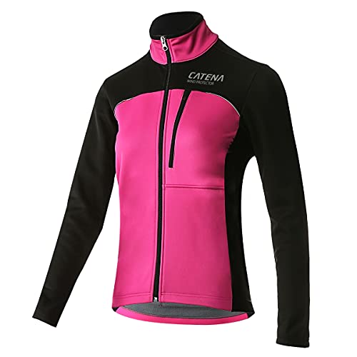 M MYSENLAN CATENA Womens Windproof Fleece thermal Jacket Running Cycling Sports Bicycle Jackets, Warm Windbreaker Coats For Women