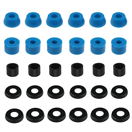 SING F LTD 3 Sets of Skateboard Truck Bushings Kit for Most 7 Inch Skateboard Trucks Bushings Skateboard Cup Washers Replacement Accessories
