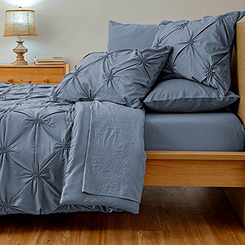 Dawn 7-Piece Bed-in-a-Bag Comforter Set in Washed Spa Blue | Full Size | Reversible Comforter and Sham(s) with Matching Sheet & Pillowcase Set | Soft, Cozy and Durable | Easy Care | The Storepaperoomates Retail Market - Fast Affordable Shopping