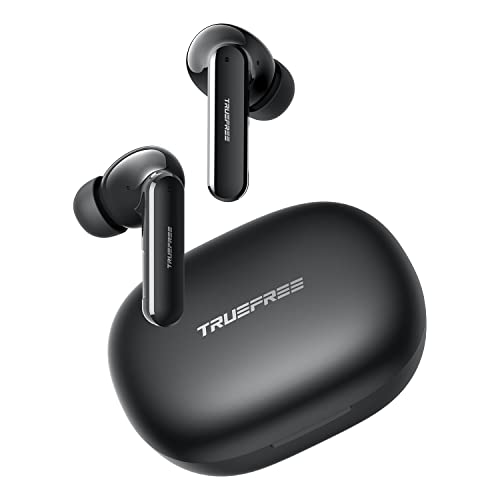 Wireless Earbuds Truefree T1 Bluetooth 5.0 Headphones in-Ear Stereo Earphones with 4 Mics AI ENC for Clear Calls, 60ms Low Latency Game Mode, Touch Control, Total 30 Hours of Playtime, Immersive Sound