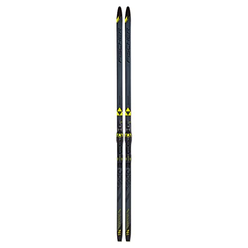 Fischer Superlite Crown EF Nordic Skis Fitness, Color: Gray/Yellow, Size: 194 (N41020V-194) Bindings are not Included