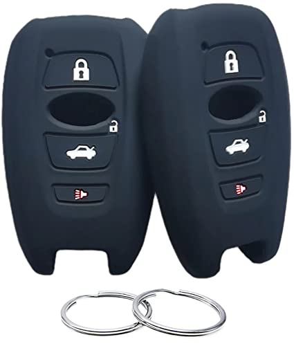 REPROTECTING Silicone Rubber Key Fob Cover Compatible with 2014-2021 Subaru Ascent BRZ Crosstrek Forester Impreza Legacy Outback WRX WRX STI XV Crosstrek YQ14AHC 1551A-14AHC 88835-CA310 HYQ14AHK