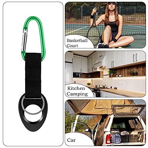 7 Pieces Hanging Water Bottle Holder Clip Silicone Water Bottle Carrier Outdoor Water Bottle Buckle Portable Water Bottle Ring Holder with Key Ring Hook Strap for Backpack Belt Bike Camping Traveling | The Storepaperoomates Retail Market - Fast Affordable Shopping