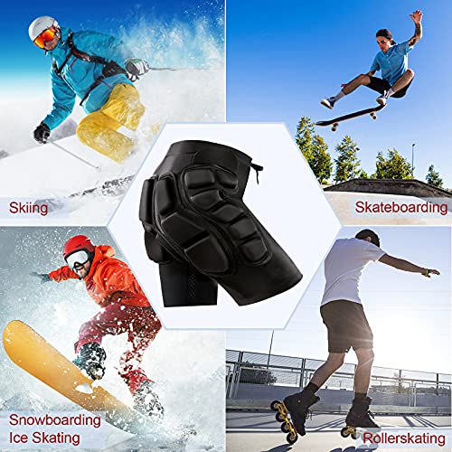 Relaxyee Protection Hip Pads 3D EVA Padded Compression Shorts Snowboarding Impact Shorts Protective Shorts Gear ​for Skate Skiing Butt Hip Tailbone Protection | The Storepaperoomates Retail Market - Fast Affordable Shopping