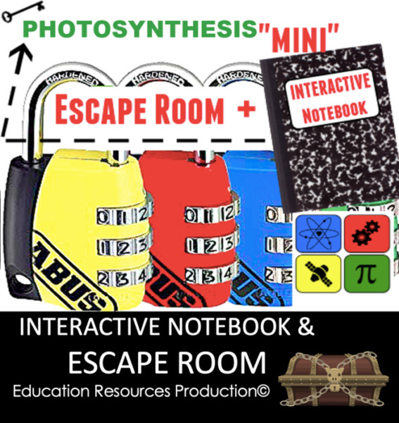 Photosynthesis Interactive Notebook & Escape Room Combination Bundle