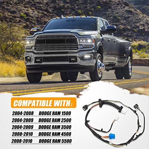 645-506 Rear Door Harness with Connectors Wiring Harness Compatible with 2004-2010 Dodge Ram 1500 2500 3500 4500 5500 Replaces 56051931AA, 56051931AB 56051694AA | The Storepaperoomates Retail Market - Fast Affordable Shopping