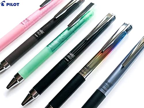 Pilot Japan Frixion Point Knock Design Series 6 Packs With Kanji LOVE Sticker, Black line, Gunmetal, Pink, Frost Green, Modern Wood, 5.59 x 0.41 0.39 in | The Storepaperoomates Retail Market - Fast Affordable Shopping