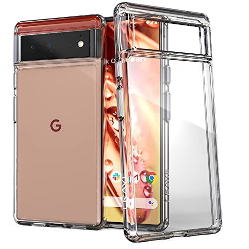 Crave Clear Guard for Pixel 6 Case, Shockproof Clear Case for Google Pixel 6
