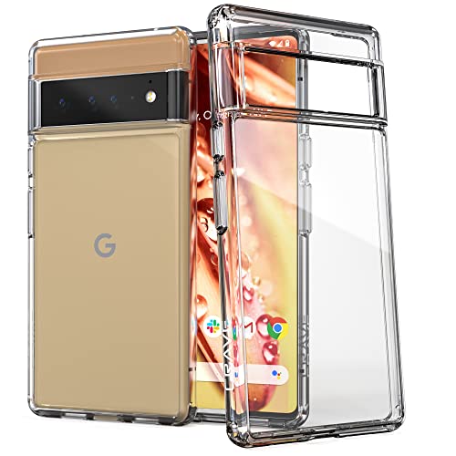 Crave Clear Guard for Pixel 6 Pro Case, Shockproof Clear Case for Google Pixel 6 Pro