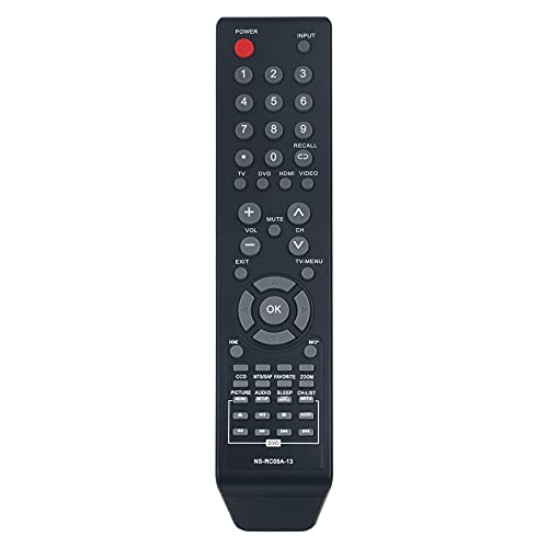NS-RC05A-13 sub RC-261 Replaced Remote for Insignia DVD Combo TV NS-29LD120A13 NS-32LD120A13 NS-24LD100A13 NS-19ED200NA14 NS-LDVD26Q-10A NS-LDVD32Q-10A NS-28ED200NA14 NS-19LD120A13 NS-LTDVD19-09