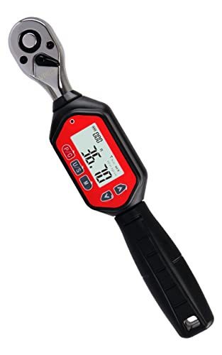 Digital Torque Wrench 3/8-inch Drive, 1.33-44.25 ft-lbs (1.8-60 Nm) (16-531 inch pound) with Buzzer & LED, Calibrated