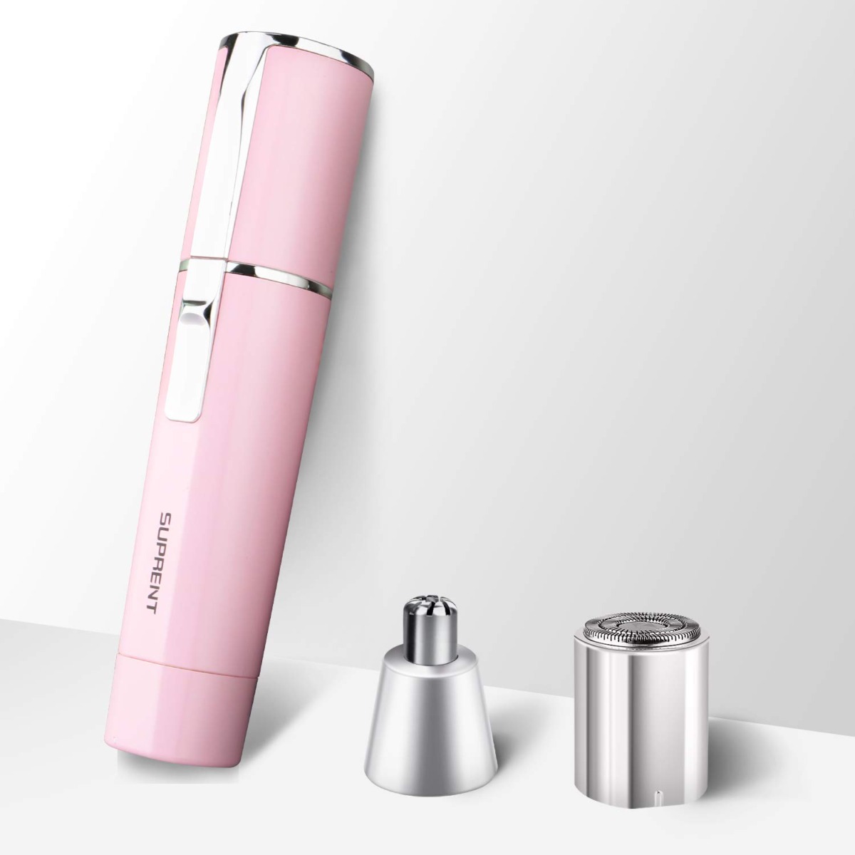 Nose and Ear Hair Trimmer SUPRENT, Wet & Dry Trimmer for Women, IPX7 Waterproof Design, Stainless Steel Rotation Blade, Portable Use (Pink) | The Storepaperoomates Retail Market - Fast Affordable Shopping