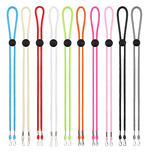 MIAODAM 30 PCS Face Mask Lanyards, Mask Holder Adjustable Mask Lanyard with Clips, Ear Saver Suitable for Kids Adults Women Men