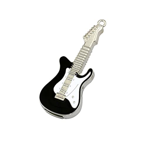 Civetman 128GB Black Electric Guitar Pendrive Musical Instruments Crystal USB Flash Drive Memory Stick