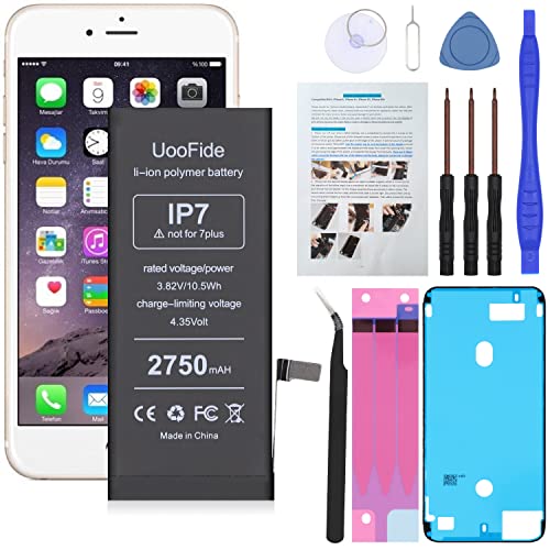 Upgraded Battery Compatible with iPhone 7 (4.7″), High Capacity Replacement Battery iPhone 7 Battery A1660 A1778 A1779 with Professional Repair Tools Kit