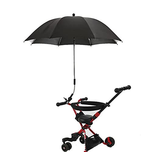 OTentW Pram Parasol, Universal Parasol Umbrella with Clamp, Buggy Umbrella with Adjustable Clip, UV Baby Sun Protection Umbrella for Pram, Stroller, Pushchair