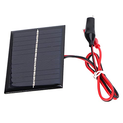 KUIDAMOS Solar Panel, 0.6W 6V Solar Charging Module Polysilicon Material Low Power Consumption Easy to Install for Solar Lights