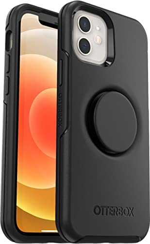 OtterBox + Pop Symmetry Series Case for iPhone 12 & 12 Pro (Only) – Retail Packaging (Black)