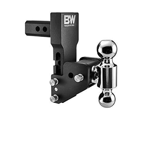 B&W Trailer Hitches MultiPro Tow & Stow – Fits 2″ Receiver, Dual Ball (2″ x 2-5/16″), 4.5″ Drop, 10,000 GTW -TS10065BMP
