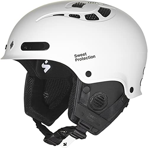 Sweet Protection Igniter II MIPS Ski and Snowboard Helmet -Lightweight Hardshell Shock-Absorbing Helmet with Audio Ready System, Satin White, Medium/Large