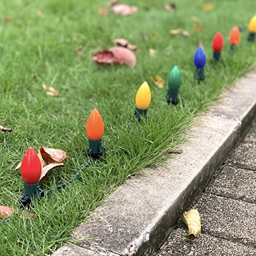 Christmas Light Stakes, 5 Inch Yard Lawn Stakes, 110 Pieces C7 and C9 Light Stake for Christmas Decorations Outdoor Garden Patio Path | The Storepaperoomates Retail Market - Fast Affordable Shopping