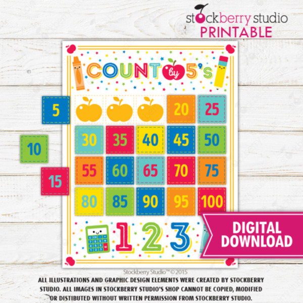 Count by 5 1st Grade Math Puzzle Learning Numbers Busy Binder Game First Grade Math Printable Skip Counting Numbers Homeschool Activity