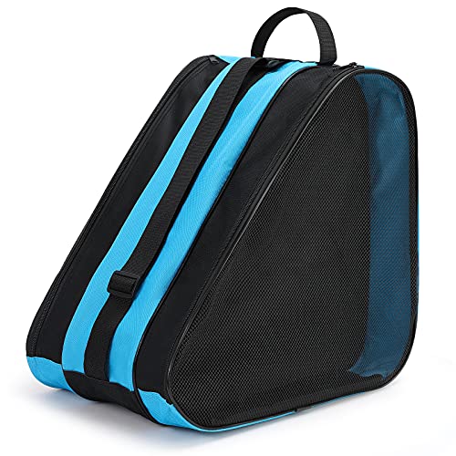 Roller Skate Bags,Breathable Ice-Skating Bag with Adjistable Shoulder Strap and Top Handle,Oxford Cloth Skating Shoes Bag without Unpleasant Smell Roller skate Accessories for Unisex Women Men Adult and kid