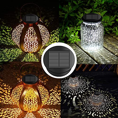 Upgrade Solar Lights Replacement Top Parts 2 Color Optional (Warm White & Cool White) 3.15″ Diameter 7 Lumens Lantern Lids Light for Hanging Solar Lanterns Outdoor Decorations Garden Patio | The Storepaperoomates Retail Market - Fast Affordable Shopping