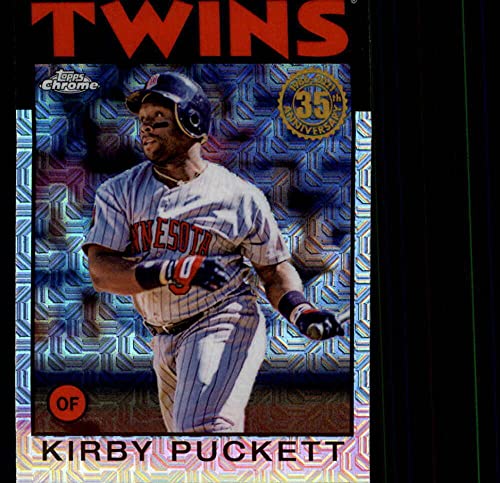 2021 Topps Series 2 Silver Pack Chrome Mojo Refractor #86TC-70 Kirby Puckett Minnesota Twins Official MLB Baseball Trading Card Ungraded Raw Straight from Box and Pack (Stock Photo Often Used)