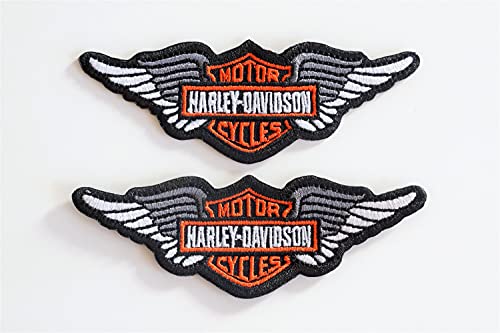 Harley Davidson Logo (2 Wings) Embroidered Patch to Iron on