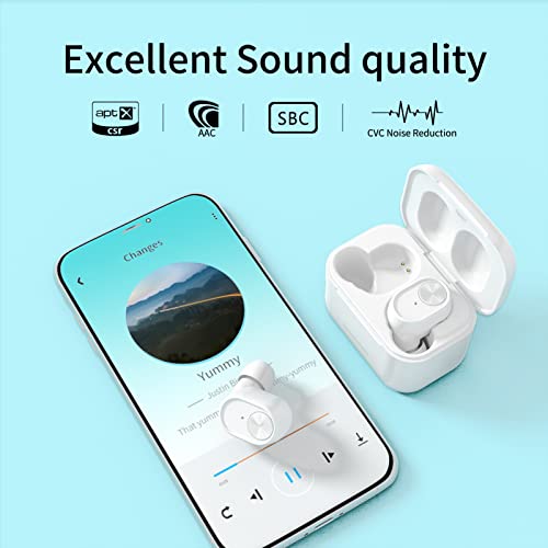 SoundMAGIC T60BT True Wireless Earphones in Ear Bluetooth Headphones with Microphone HiFi Stereo Sports Earbuds Waterproof White | The Storepaperoomates Retail Market - Fast Affordable Shopping