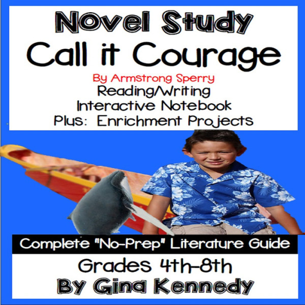 Novel Study- Call it Courage by Armstrong Sperry and Project Menu