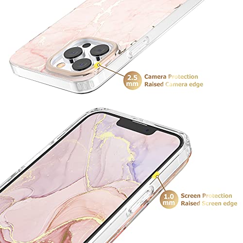 MATEPROX Compatible with iPhone 13 Pro Max case Marble Design Slim Thin Stylish Geometric Cover for iPhone 13 Pro Max 6.7″ 2021(Frosted Pink) | The Storepaperoomates Retail Market - Fast Affordable Shopping