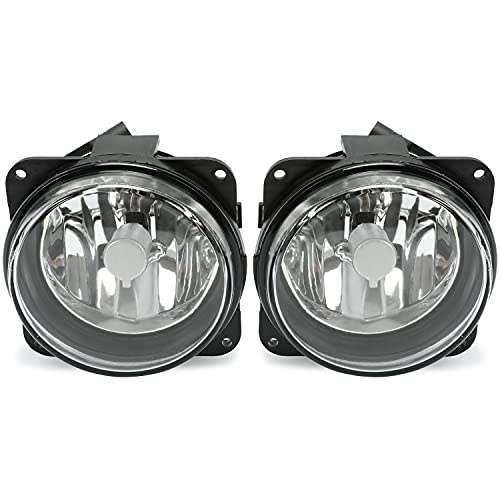 HECASA Fog Lights Bulbs Compatible with 2000-2004 Ford F-150 F150 Harley Davidson Left Right Pair Clear