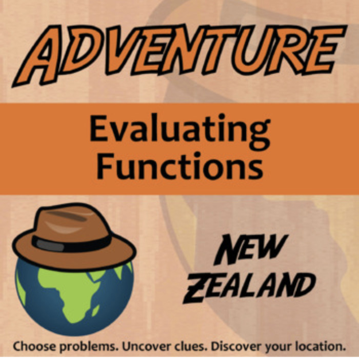 Adventure – Evaluating Functions, New Zealand – Knowledge Building Activity | The Storepaperoomates Retail Market - Fast Affordable Shopping