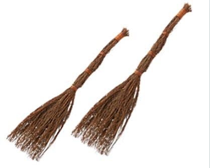 Two 36 Inch Cinnamon Twig Brooms – Fall Halloween Decoration – 2 Broom Package