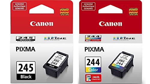 Canon PG-245 Black Ink Cartridge and Canon CL-244 Color Ink Cartridge