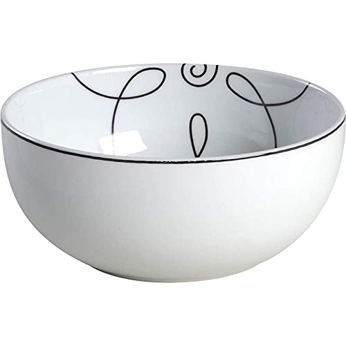 Crate & Barrel Daisy Doodle Cereal Bowl