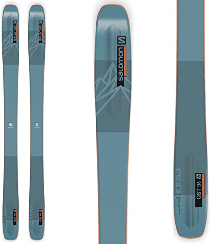 Salomon QST 98 Mens Skis Blue/Orange 183