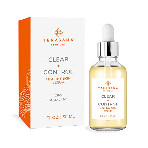 Terasana Clinical Clear + Control Healthy Skin Face Serum | All-Natural, Vegan, Cruelty-Free Spot Treatment for Clear Skin (1 FL OZ.)