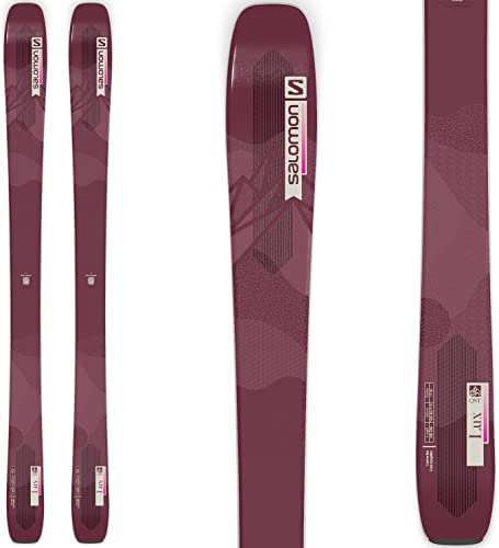 Salomon QST Lux 92 Womens Skis Bordeau/Pink 153