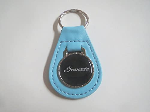 1975 1976 1977 1978 1979 1980 1981 1982 GRANADA SCRIPT LOGO LEATHER KEYCHAIN – LIGHT BLUE | The Storepaperoomates Retail Market - Fast Affordable Shopping