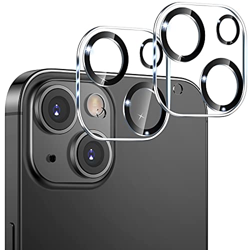Aenoko [2 Pack] Camera Lens Protector Compatible for iPhone 13 / iPhone 13 Mini 2021, HD Tempered Glass+Black Circle