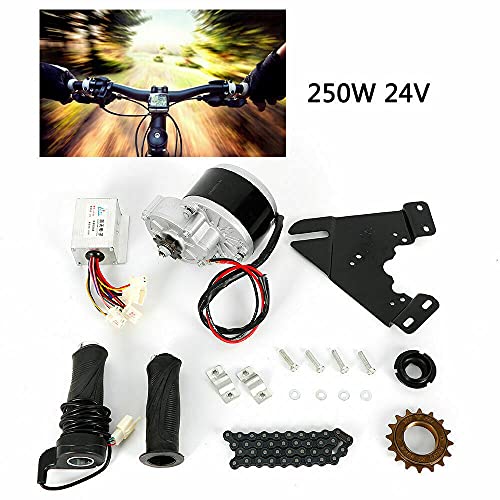 TFCFL 24V Electric Bicycle Conversion Kit, 250W Electric Bicycle DC Motor Conversion Kit Freewheel Bike for 16-18 inch Ordinary Bicycle | The Storepaperoomates Retail Market - Fast Affordable Shopping